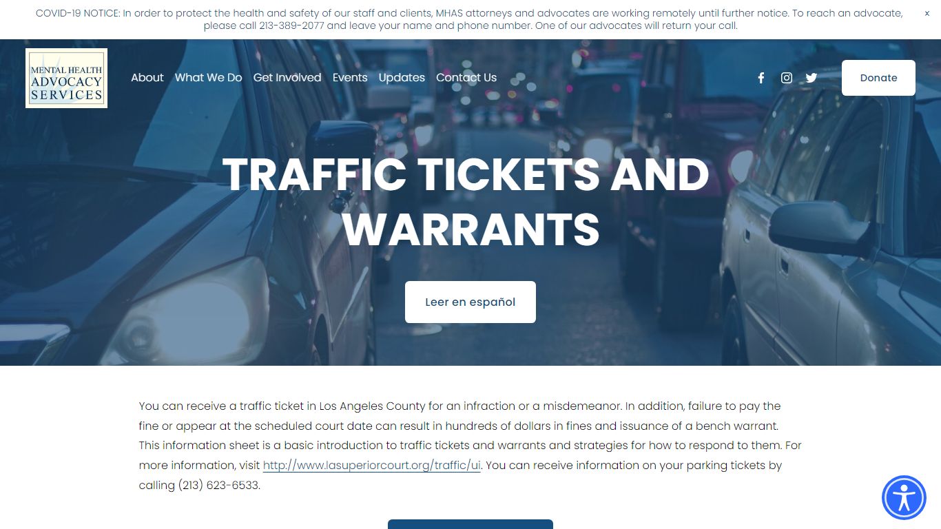 Traffic Tickets & Warrants in Los Angeles County — Mental Health ...